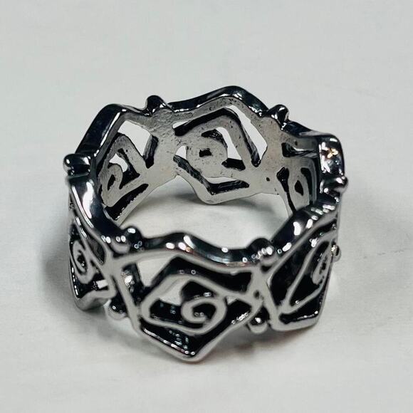 Y2k 2000s vintage style flower ring - Picture 5 of 6